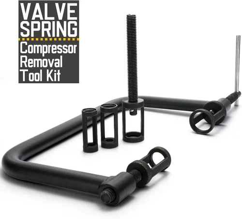 Vista 2 de Compresor de resorte de válvula de 10 piezas, compresor de resorte de válvula de motor pequeño automotriz, kit de servicio de abrazadera en C