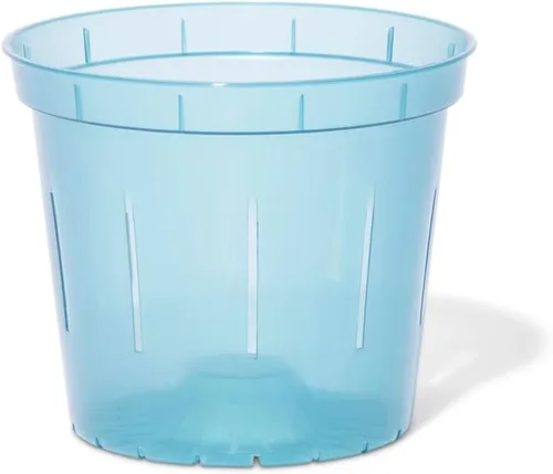 Vista 16 de rePotme Macetas de 4 pulgadas, paquete de 6 macetas (transparentes), maceta transparente ranurada para plantas de interior, perfecta para orquídeas