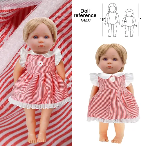 Vista 7 de Alive - Ropa y accesorios para muñecas de bebé, 12 juegos de ropa de muñeca para muñecas de 12, 13, 14, 15, 16 pulgadas, ropa de muñeca de bebé