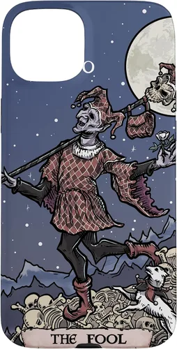 Vista 9 de The Fool Tarot Card Halloween Court Jester Spooky Gothic Case for iPhone 17
