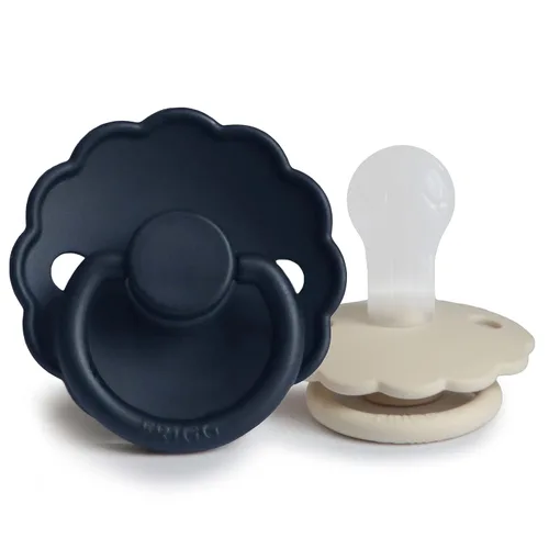 Vista 18 de FRIGG Daisy SilkySoft Chupete de Silicona para Bebé Fabricado en Dinamarca Sin BPA (Rosa Bebé/Lila Suave, 0-6 Meses)