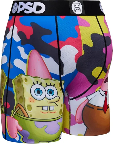 Vista 2 de PSD Men's Spongebob Squarepants Boxer Briefs - Breathable and Supportive Men's Underwear with Moisture-Wicking Fabric