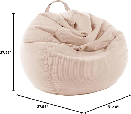 Vista 7 de LPMOERA Funda para Silla Puf de Almacenamiento de Animales de Peluche (Sin Relleno) Para Niños y Adultos. Camas Perezosas para Mascotas