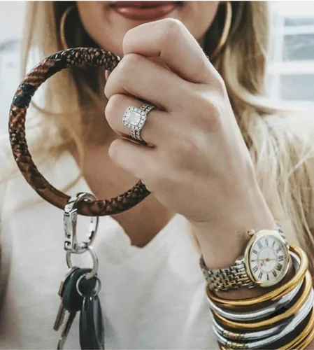 Vista 2 de Pulseras de purpurina con relleno de gelatina, ligeras y lindas pulseras de silicona, los mejores regalos para mujeres y niñas, cumpleaños, día