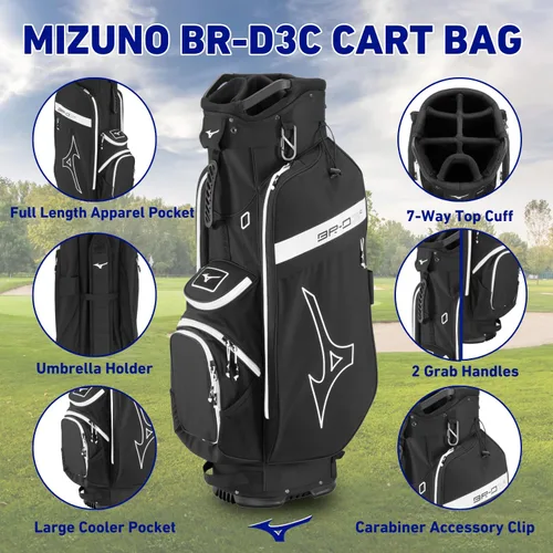 Vista 6 de Mizuno BR-D3C - Bolsa de golf para carrito