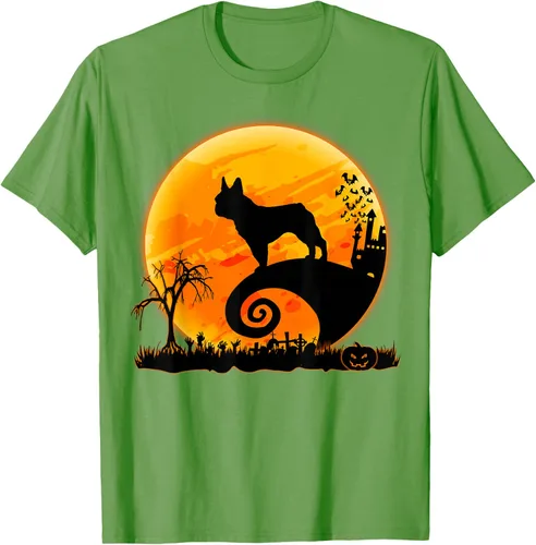 Vista 16 de Camiseta divertida de disfraz de Halloween para perro y luna de Bulldog francés, Negro, S