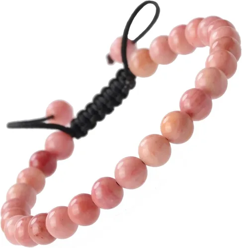 Vista 87 de MASSIVE BEADS - Pulseras ajustables unisex de cuentas de cristal de piedras preciosas con poder curativo natural, de macramé Piedras de 7 chakras