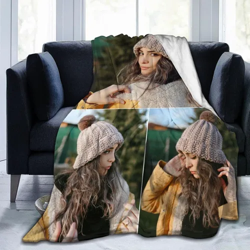 Vista 9 de Manta personalizada con fotos, texto, manta personalizada de collage de fotos, manta de franela personalizada, ropa de cama de cumpleaños, Navidad