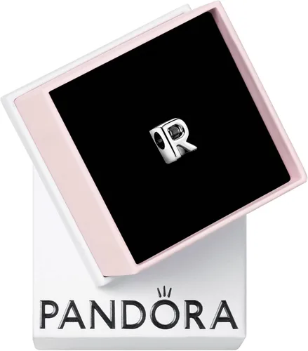 Vista 7 de Colgante de plata de ley 925 con letra PANDORA