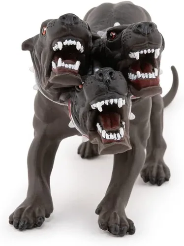 Vista 5 de Papo - Figura realista de Cerberus - A partir de 3 años - Colección Fantasía y Medieval - Juego creativo de criatura legendaria - Juguete de idea