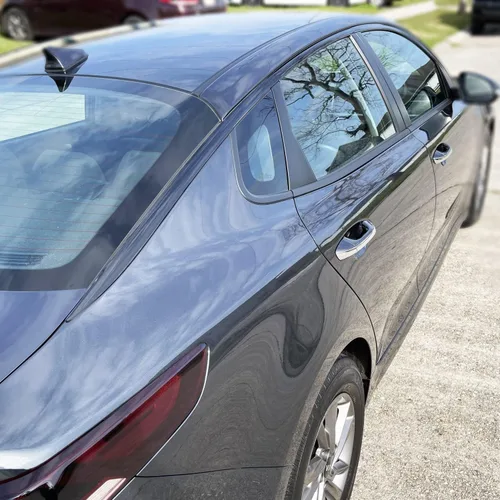 Vista 5 de SlickMod Chrome Delete Blackout - Revestimiento de vinilo para ventana Kia Optima 2016 2020, color negro brillante