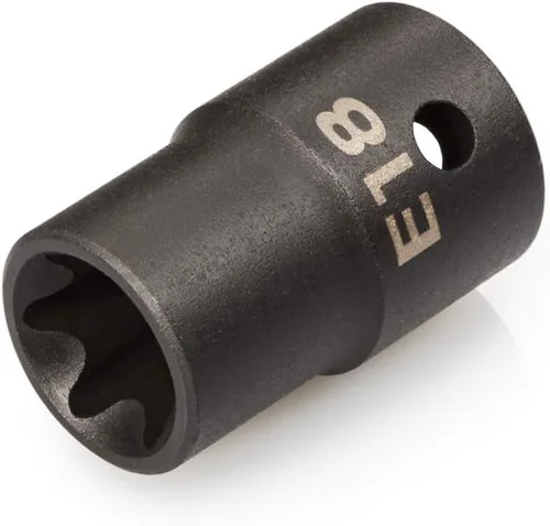 Vista 11 de TEKTON 1/2 pulgada Drive x E10 Zócalo de impacto de estrella externa poco profunda SID22410