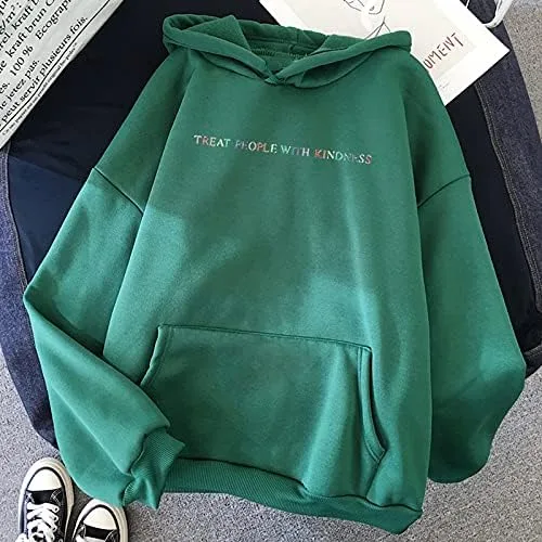 Vista 2 de Sudadera unisex con capucha para tratar a la gente con la amabilidad