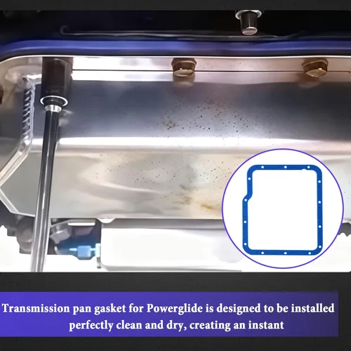 Vista 7 de 93100 Transmission Oil Pan Gaske para Powerglide, se adapta a Moroso 42000/42001 sartenes, no necesita sellador