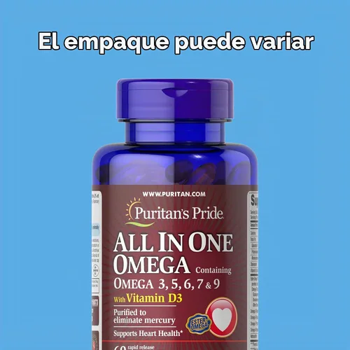 Vista 2 de Puritan's Pride Todo en uno con Omega 3, 5, 6, 7, 9 y vitamina D3