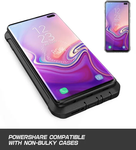 Vista 7 de SUPCASE Funda para Samsung Galaxy S10 Plus con Satnd (Unicorn Beetle Pro), [clip de cinturón integrado] Funda protectora resistente a prueba