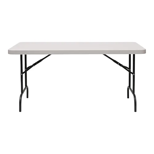Vista 13 de Iceberg IndestrucTable Too - Mesa plegable de resina para banquetes, 24 x 48 pulgadas, color carbón