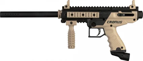 Vista 5 de Tippmann Cronus PowerPack Básico Tan Incluye tanque de 3.17 oz, gafas JT Raptor, cargador de 200 balas