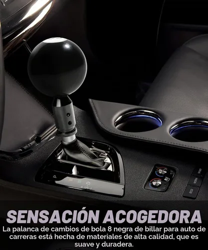Vista 2 de YAKEFLY - Conector universal de cambio de marchas, adaptador de palanca de cambios automático de aluminio, engranaje manual no roscado M12x1.25 Negro