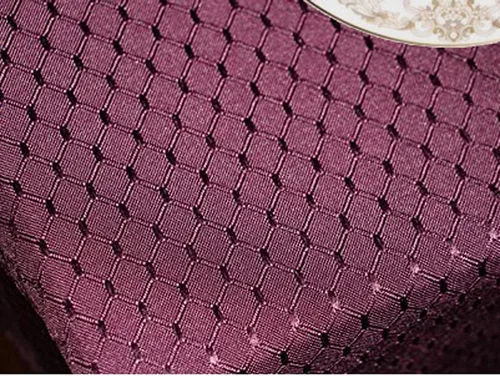 Vista 5 de Tektrum Paquete de 2 manteles cuadrados resistentes de 70 x 70 pulgadas, elegantes manteles de jacquard con tejido de gofre, impermeable, resistente