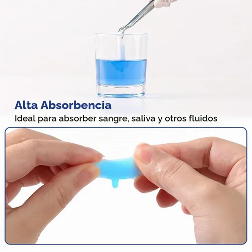 Vista 3 de JMU 50 rollos de algodón dental de 1.5 pulgadas, tapones de tapón