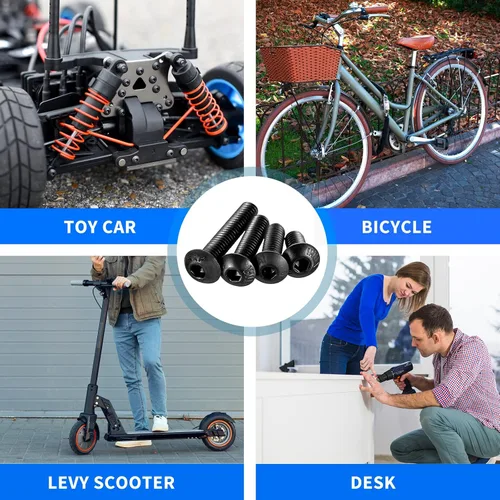Vista 6 de Besitu Kit de Surtido de Tornillos de Máquina de 1705 Piezas, Kit de Pernos y Tuercas Métricas M2 M3 M4 M5 con Arandelas de Seguridad y Planas