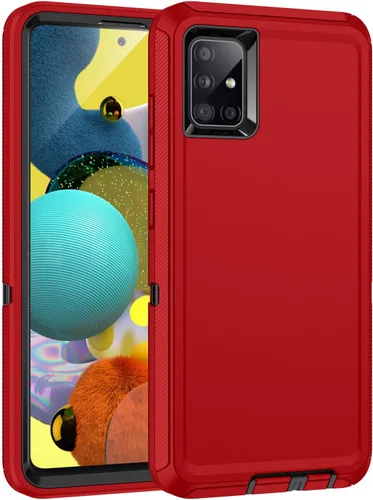 Vista 9 de Funda para Galaxy A51 5G, [sin protector de pantalla] a prueba de golpes, a prueba de caídas, a prueba de polvo, protección de 3 capas, resistente