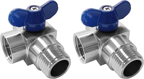 Vista 7 de Beduan 1/2" NPT mini válvula de bola macho a hembra de acero inoxidable de 90 grados de acero inoxidable válvula de cierre