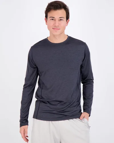 Vista 2 de Paquete de 4unidades camisetas Dry-Fit de manga larga para hombre que absorben la humedad, con protección solar ultravioleta, camiseta deportiva