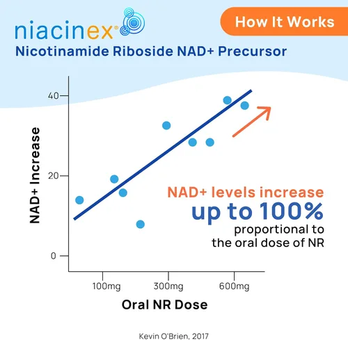 Vista 5 de NAD+ Supplement - 600mg Pure Nicotinamide Riboside (NR) - Healthy Aging, Mental Clarity & Energy Booster - Cell Regeneration Supplements for Women