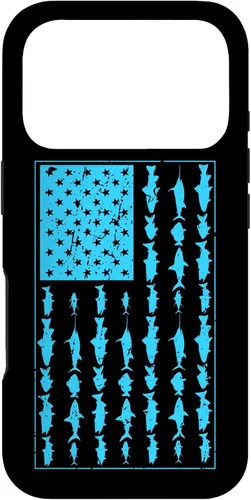 Vista 27 de Funda de regalo para iPhone 17 con bandera americana para hombre de agua salada de agua salada