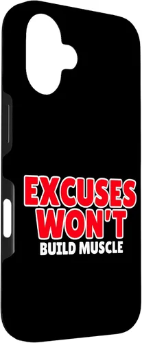 Vista 3 de Funda divertida con frase motivacional para iPhone 16 Fitness