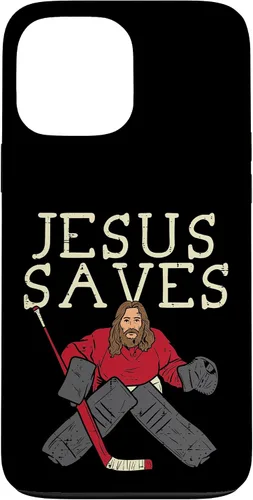 Vista 24 de Jesus Save Ice Hockey Goalie Religious Christian Goaltender Case for iPhone 17