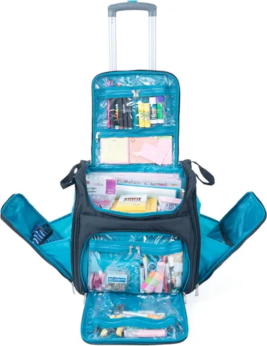 Vista 4 de Handy Sandy Crafter's - Organizador de bolsas de mano, bolsa de almacenamiento para suministros de manualidades y soporte para álbumes de recortes