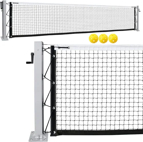 Vista 8 de Pro Pickleball - Red portátil con ruedas, sistema de red de pickleball resistente de 22 pies con marco de aluminio resistente para exteriores e