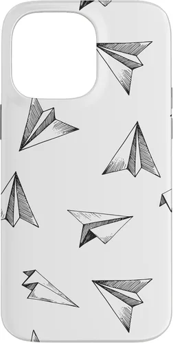 Vista 21 de Papel Avión Patrón Avión Avión Aviación Aviación Caso para iPhone 17