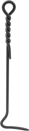 Vista 6 de Minuteman International Herramienta individual con mango de cuerda, pinzas para chimenea, estándar de 28 pulgadas, color negro