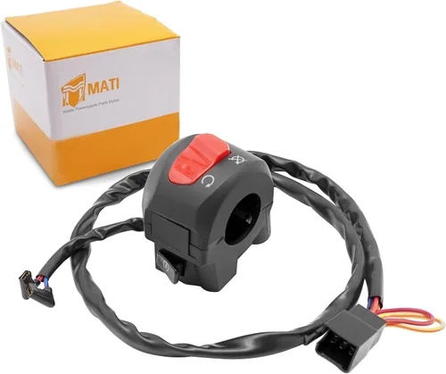 Vista 7 de M MATI Interruptor de control del manillar Botón de parada de arranque para Suzuki GZ250 2002-2010 37200-13FB0 37200-13FB0