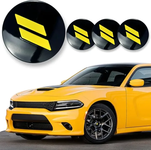 Vista 9 de 4 piezas de 63 mm 2.5 pulgadas de cubiertas de tapas centrales para ruedas con corte para Dodge Charger Durango Dart 2015-2020 Jeep/Chrysler