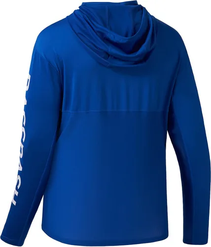 Vista 4 de BASSDASH UPF 50+ - Sudadera con capucha para hombre, protección solar UV, manga larga, rendimiento