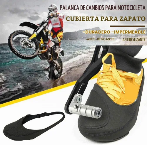 Vista 3 de RICH Protector de Zapatos para Palanca de Cambios de Motocicleta, Antideslizante, Impermeable, Ajustable, Talla Única para la mayoría de Zapatos
