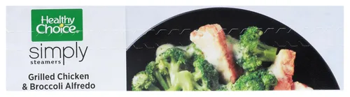 Vista 6 de Healthy Choice Simply Steamers Alfredo de pollo a la parrilla y brócoli, conveniente comida para microondas hecha sin conservantes, comida
