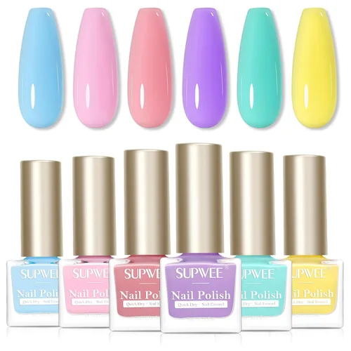 Vista 9 de Juego de esmaltes de uñas de secado rápido, esmalte de uñas regular sin gel de secado rápido, esmalte de uñas de uñas de secado rápido, salón