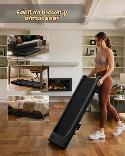 Vista 4 de Superun Walking Pad with 6% Incline, 2.5HP Treadmill, 300 lbs Negro