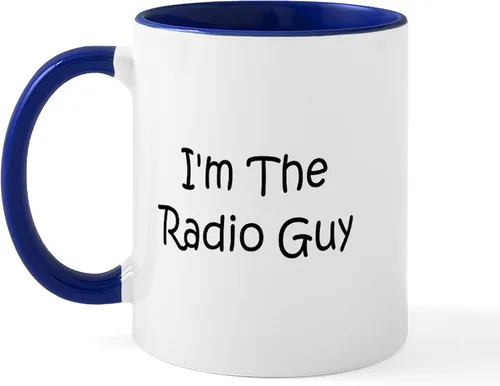 Vista 33 de CafePress Eat Sleep - Taza de café de cerámica con radio, 11 oz (11.0 fl oz)