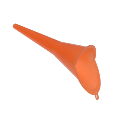 Vista 6 de Juego de embudo de llenado de cárter para llenado de aceite y tapones de drenaje primarios compatibles con Harley Orange Primary Case Oil Funnel