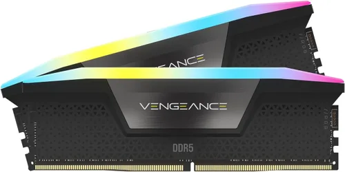 Vista 7 de CORSAIR Vengeance RGB DDR5 RAM 64 GB (2 x 32 GB) 6000 MHz CL30 Intel XMP iCUE Memoria de computadora compatible - Negro (CMH64GX5M2B6000C30)