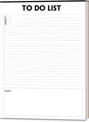 Vista 5 de Nokingo Libreta de Tareas - 5.5"x8.2", 50 Hojas, Cuaderno de Tareas con Lista de Verificación y Organización, Desengrapable, Escritura Simple