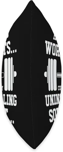 Vista 2 de Workout Gym Weight Training Body Building Powerlifting Throw Pillow