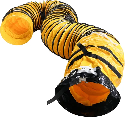 Vista 2 de MOUNTO Manguera flexible de conducto de PVC de 25 pies para ventilador de escape (8 pulgadas)